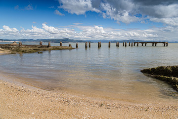 Fototapeta premium Florianópolis/ SC/ Brazil Fisherman's houses and nature on Florianópolis Island, at 