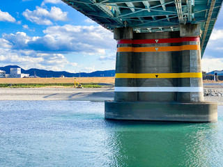 Water level gauge for Japanese rivers.