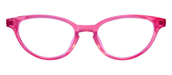 Retro Pink Cats Eye Glasses