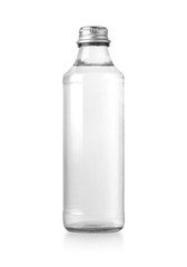 glass water bottle isolated