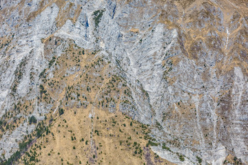 Mountain range. Close up view. Monte Quarnan, Italian Alps, near Gemona, Friuli Venezia Giulia, Italy