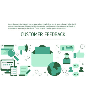 Customer feedback concept