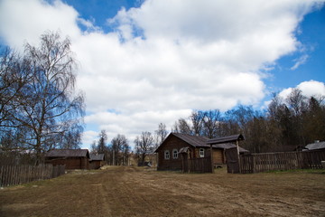 Fototapeta premium An abandoned village in central Russia.