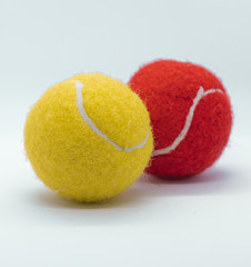 isolated tennis balls