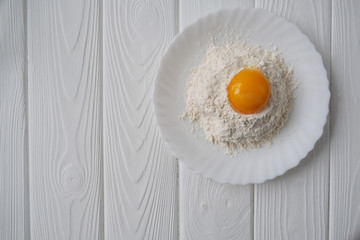 eggs and flour 