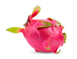 dragon fruit on white background