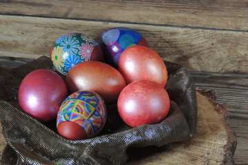 Easter cake and eggs
