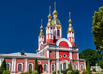 Fototapeta na wymiar St. John the Baptist Church at Kazan Monastery in Tambov, Russian Federation