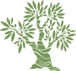 Decorative vector trees - olive series - 332705918
