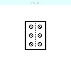 Medication icon. EPS vector file