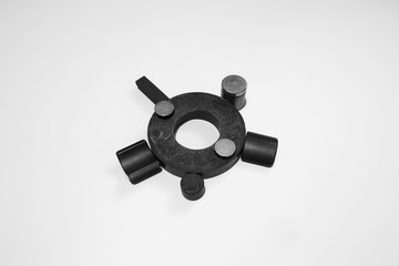 A group of different magnet shapes