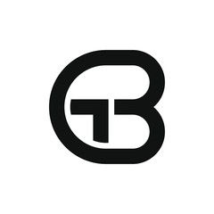 initial gb logo design vector illustration
