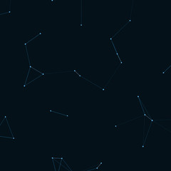Fototapeta premium Network Mesh Procedural Art background illustration
