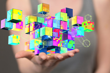 Cloud storage and Computing concept.