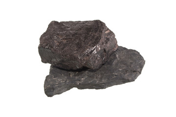 coal isolated on white background