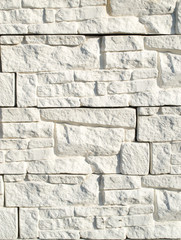Fototapeta premium Okładzina ścienna imitująca biały kamień