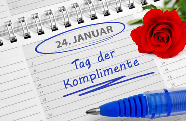 Terminnotiz, 24. Januar: „Tag der Komplimente“
