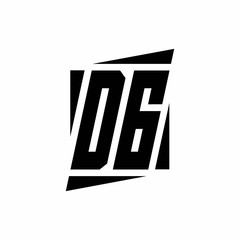 DG Logo monogram with modern style concept design template