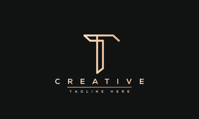 Modern creative T Logo Design and template. T TT icon initials based Monogram and Letters in vector.