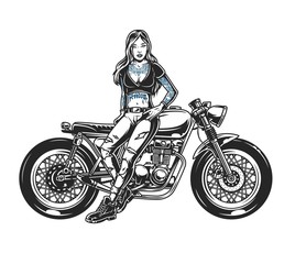 Obraz na płótnie Canvas Vintage motorcycle concept