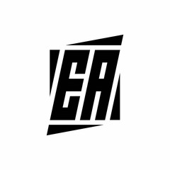 EA Logo monogram with modern style concept design template