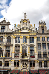 Fototapeta na wymiar Brussels, BELGIUM : The World Heritage Grand Place, historic buildings