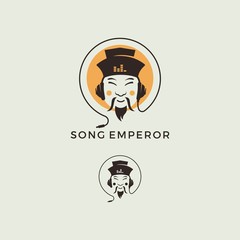 Song Emperor mascot abstract Logo