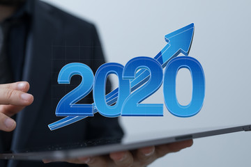 year 2020 business solution concept