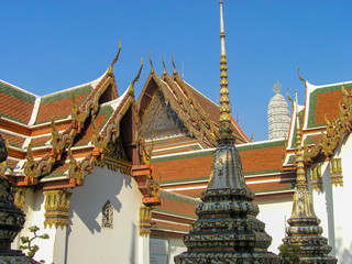 Wat Phra Kaew and Grand Palace in Bangkok, Thailand