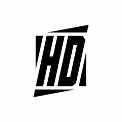 HD Logo monogram with modern style concept design template