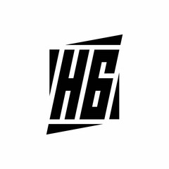 HG Logo monogram with modern style concept design template
