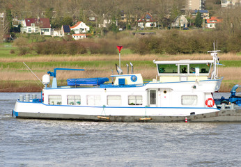 Wheelhouse of a cargo ship carrying oil or gasoline © photosis