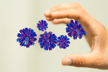 Coronavirus abstract background. Medical Genetics Bacteriological Microorganism..