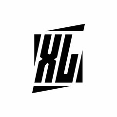 XL Logo monogram with modern style concept design template