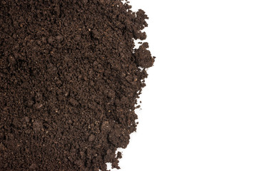 Black land for plant background.