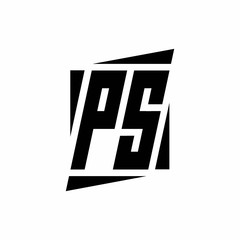 PS Logo monogram with modern style concept design template