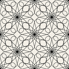 Background with a seamless pattern in Arabian style. Vector islamic ornament