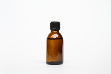 Pharmaceutical Bottle Mock-Up isolated on white background. High resolution photo.