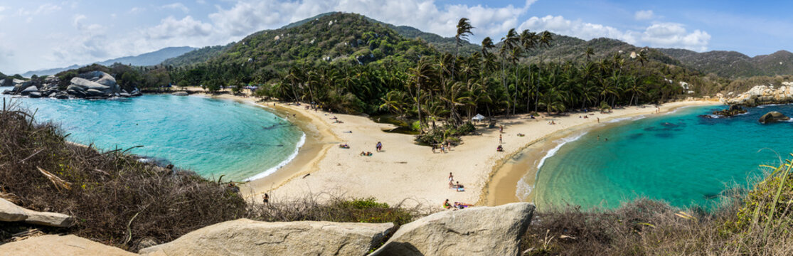 Panorama of San Juan in Tayrona Park