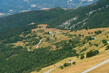 Fototapeta na wymiar Landscape near Monte Cucco, Marches and Umbria, Italy