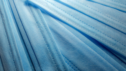 Blue Surgical masks fabric