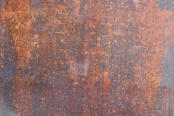 Grunge rusty metal background of an iron metal plate