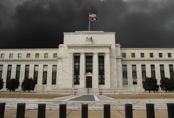 Fototapeta na wymiar Federal Reserve Building, Washington DC, USA
