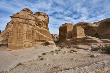 Fototapeta premium The Djin Blocks, Wadi Musa (Petra), Jordan