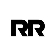 Unique RR logo, monogram, vector