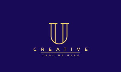 Modern creative letter U Logo Design. U UU icon initials based Monogram and Letters in vector.