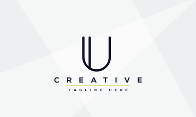 Modern creative letter U Logo Design. U UU icon initials based Monogram and Letters in vector.