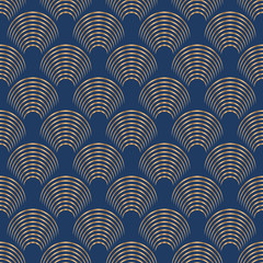 Abstracte geometrische patroon met art deco dunne lijnen.