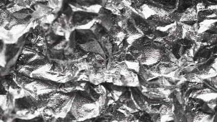 Foil silver crumpled metal aluminum texture background surface decoration backdrop design photo hi-resolution