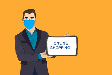 Online shopping flat illustration concept. Modern flat design concepts for web banners, web sites, printed materials, infographics. Creative illustration